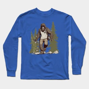 Dope Sasquatch in Nature Long Sleeve T-Shirt